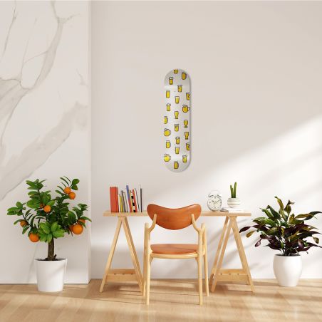 Skate Board bière qui mousse, décoration fun et originale