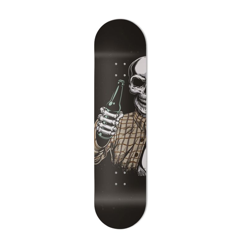 Skate Board mural pour décoration, bière Skull Skate Board mural pour décoration, bière Skull