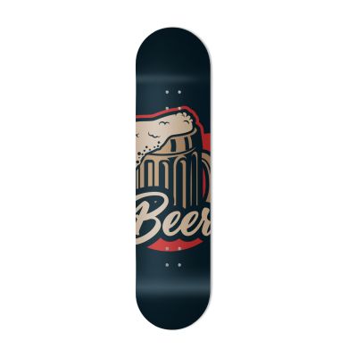Skate Board pour décoration murale originale, Bière vintage