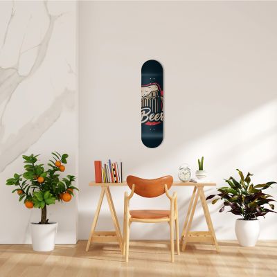Skate Board pour décoration murale originale, Bière vintage