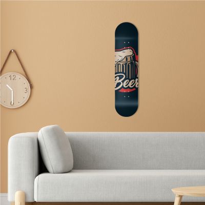 Skate Board pour décoration murale originale, Bière vintage