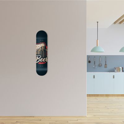Skate Board pour décoration murale originale, Bière vintage