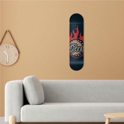 Skate Board pour décoration murale originale, Bière vintage brand