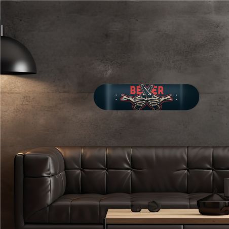Déco Skate Board, Bière Squelettes Déco Skate Board, Bière Squelettes