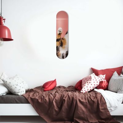 Skate Board pour décoration murale originale, Chaton calico
