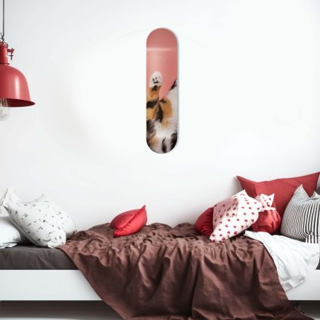 Skate Board pour décoration murale originale, Chaton joueur Skate Board pour décoration murale originale, Chaton joueur