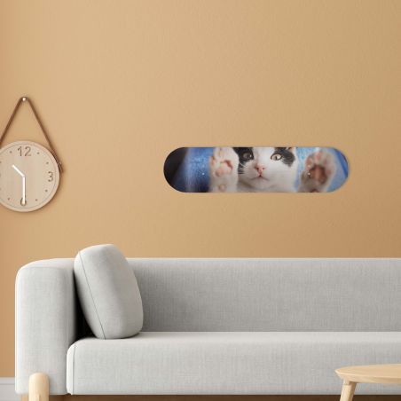 Skate Board pour décoration murale originale, Chaton joueur Skate Board pour décoration murale originale, Chaton joueur