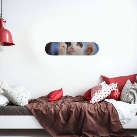 Skate Board pour décoration murale originale, Chaton joueur Skate Board pour décoration murale originale, Chaton joueur