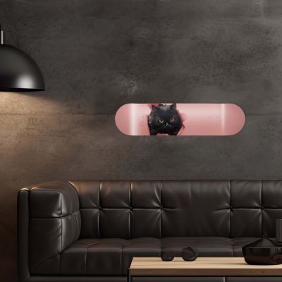 Déco Skate Board, Art, Chaton Mignon