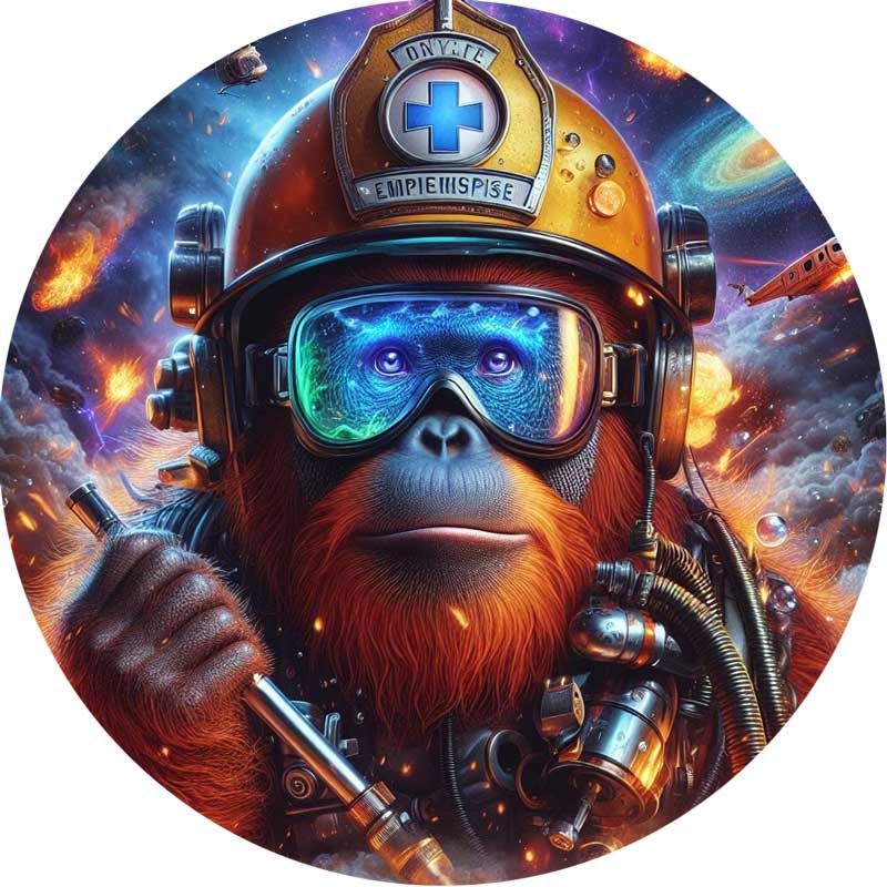 Sticker Singe rétro réfléchissant