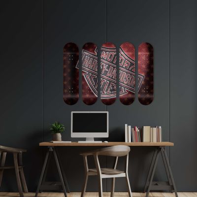 Déco Skate Board, Moto, Harley Davidson Logo
