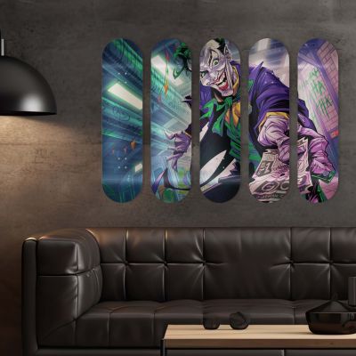 Skate Board décoration murale originale, Joker, Comic