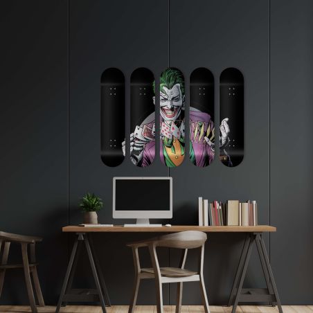Skate Board mural pour décoration, Joker Poker
