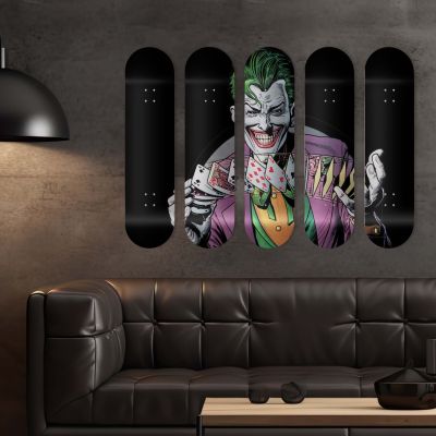 Skate Board mural pour décoration, Joker Poker