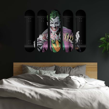 Skate Board mural pour décoration, Joker Poker