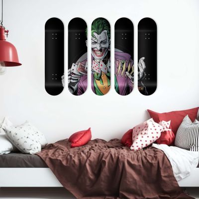 Skate Board mural pour décoration, Joker Poker
