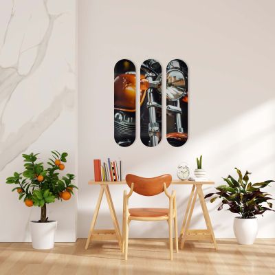 Skate Board original, décoration murale, Moto Vintage