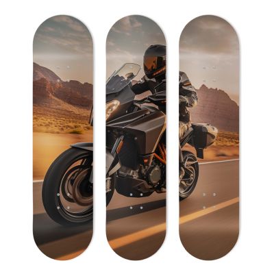 Planches Skate Board de décoration, Moto adventures