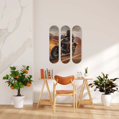 Planches Skate Board de décoration, Moto adventures