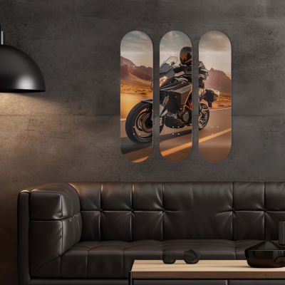 Planches Skate Board de décoration, Moto adventures