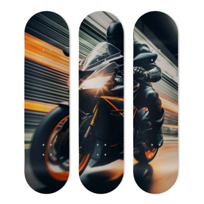 Skate Board original, décoration murale, Speed Bike