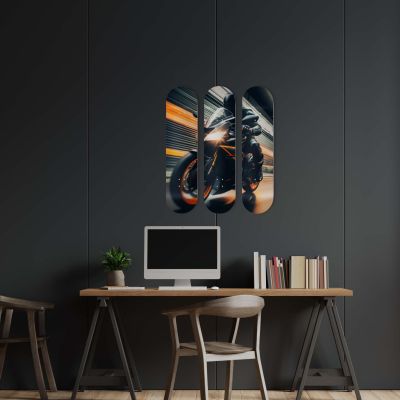 Skate Board original, décoration murale, Speed Bike