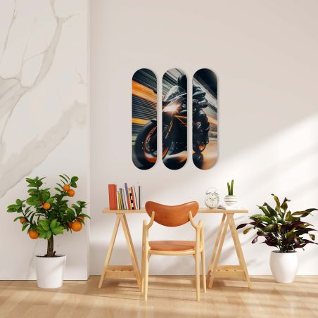 Skate Board original, décoration murale, Speed Bike Skate Board original, décoration murale, Speed Bike