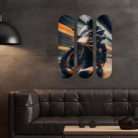 Skate Board original, décoration murale, Speed Bike Skate Board original, décoration murale, Speed Bike