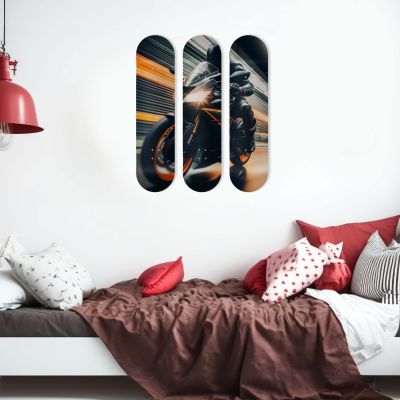 Skate Board original, décoration murale, Speed Bike