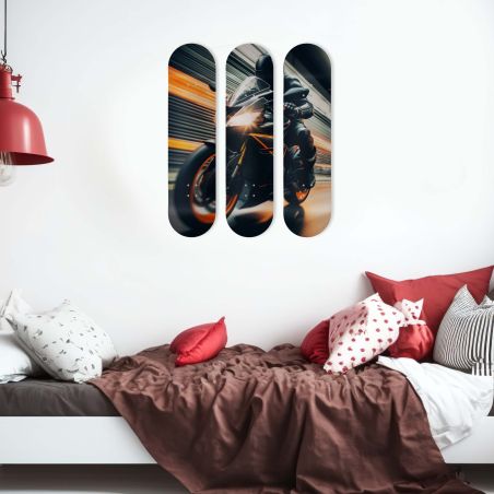 Skate Board original, décoration murale, Speed Bike Skate Board original, décoration murale, Speed Bike