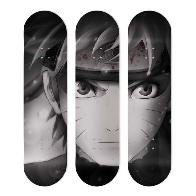 Déco Skate Board, Art, Naruto, Noir et Blanc