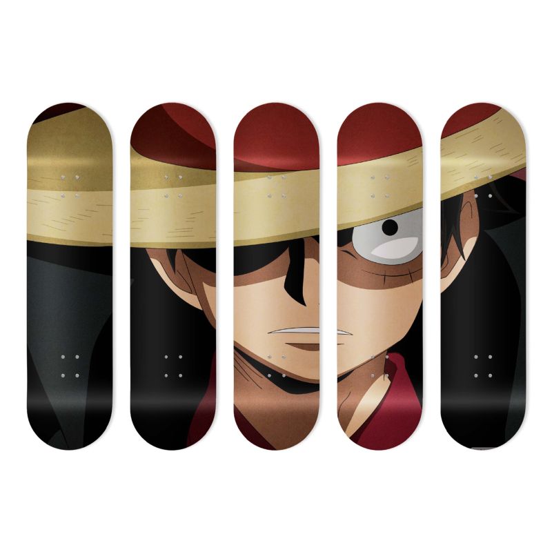 Planche Skate Board de décoration, One Piece Luffy Planche Skate Board de décoration, One Piece Luffy