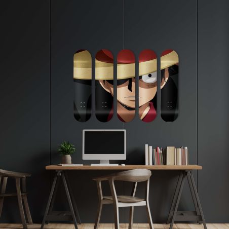 Planche Skate Board de décoration, One Piece Luffy