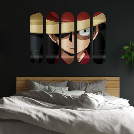 Planche Skate Board de décoration, One Piece Luffy Planche Skate Board de décoration, One Piece Luffy