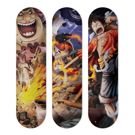 Skate Board pour décoration murale originale, One Piece Battle Skate Board pour décoration murale originale, One Piece Battle