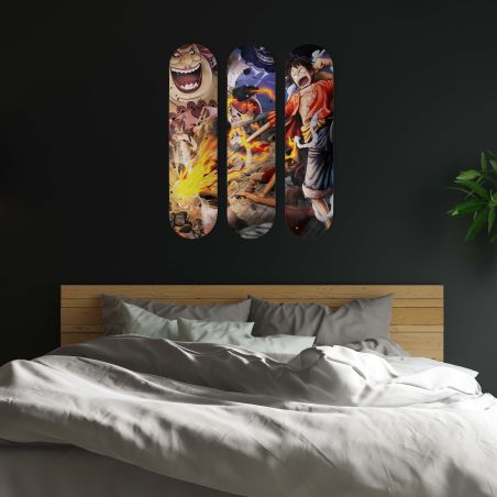 Skate Board pour décoration murale originale, One Piece Battle Skate Board pour décoration murale originale, One Piece Battle