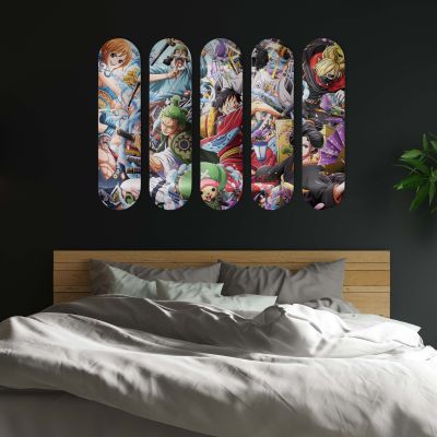 Skate Board déco murale One Piece Team