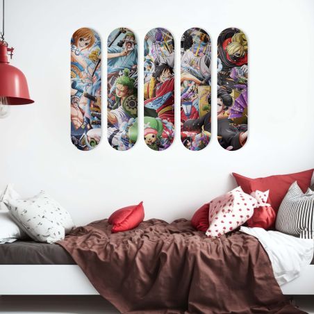 Skate Board déco murale One Piece Team Skate Board déco murale One Piece Team