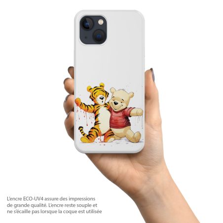 Coque protection de téléphone pour Apple iPhone Winnie et Tigrou