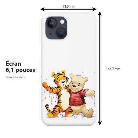 Coque protection de téléphone pour Apple iPhone Winnie et Tigrou