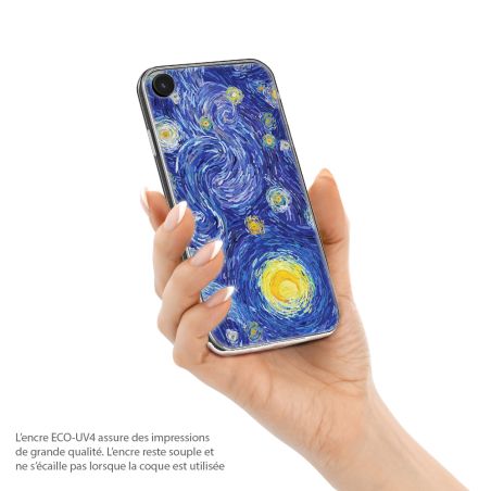 Coque, étui pour Apple iPhone, la nuit étoilée, Van Gogh