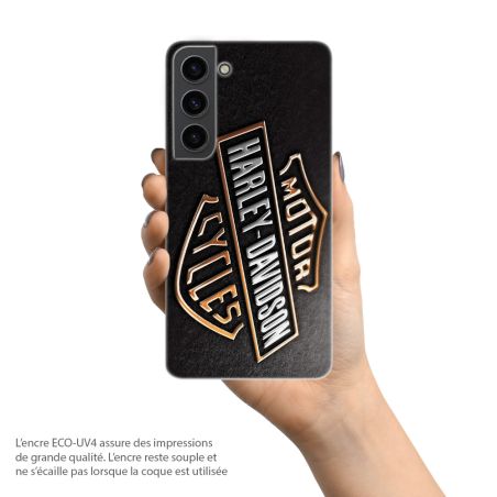 Coque de téléphone, Harley Davidson pour Samsung Galaxy, Luxe
