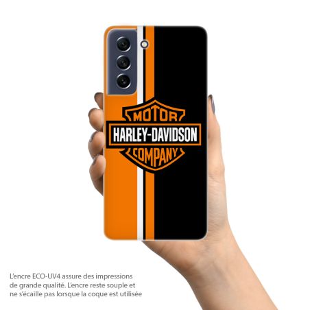 Coque case protection téléphone, pour Samsung Galaxy, Harley Davidson Orange Coque case protection téléphone, pour Samsung Galaxy, Harley Davidson Orange