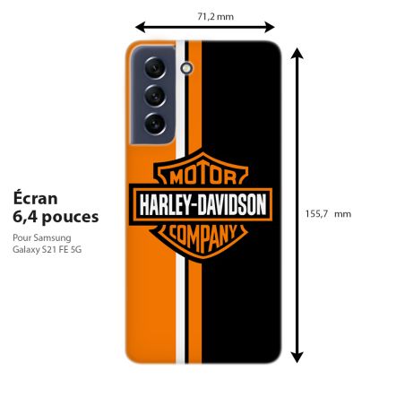 Coque case protection téléphone, pour Samsung Galaxy, Harley Davidson Orange Coque case protection téléphone, pour Samsung Galaxy, Harley Davidson Orange