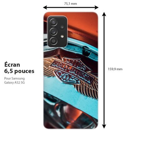 Coque case protection téléphone, pour Samsung Galaxy, Harley Davidson Metal