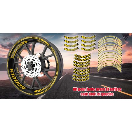 Stickers déco jante moto BMW K1200S