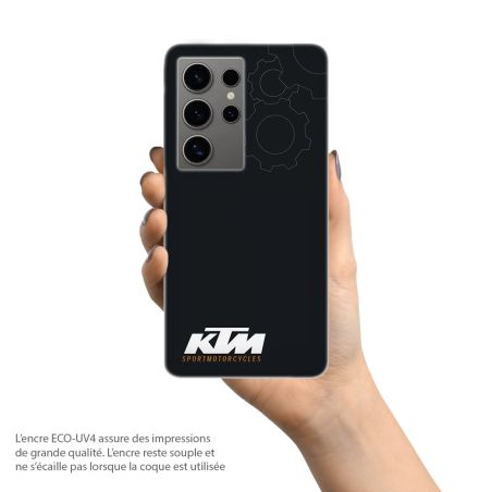 Coque pour téléphone Samsung Galaxy Noir MotoCross