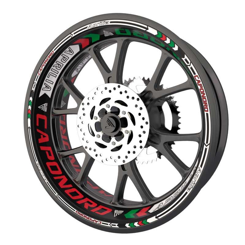 Pack  Déco Stickers jante moto Caponord