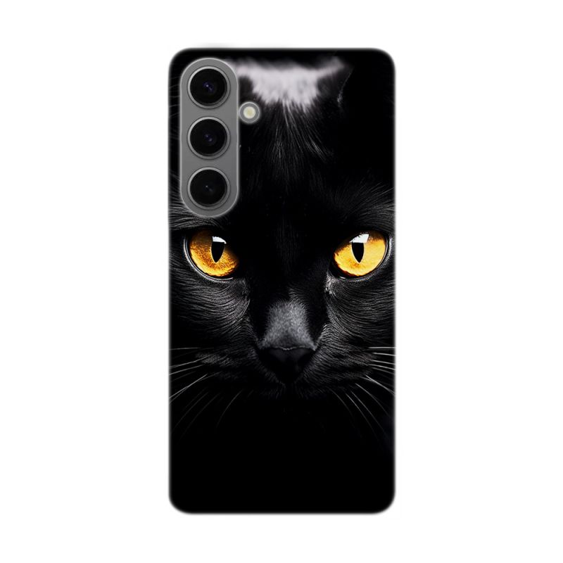 Coque téléphone souple pour Samsung Galaxy, Regard Félin