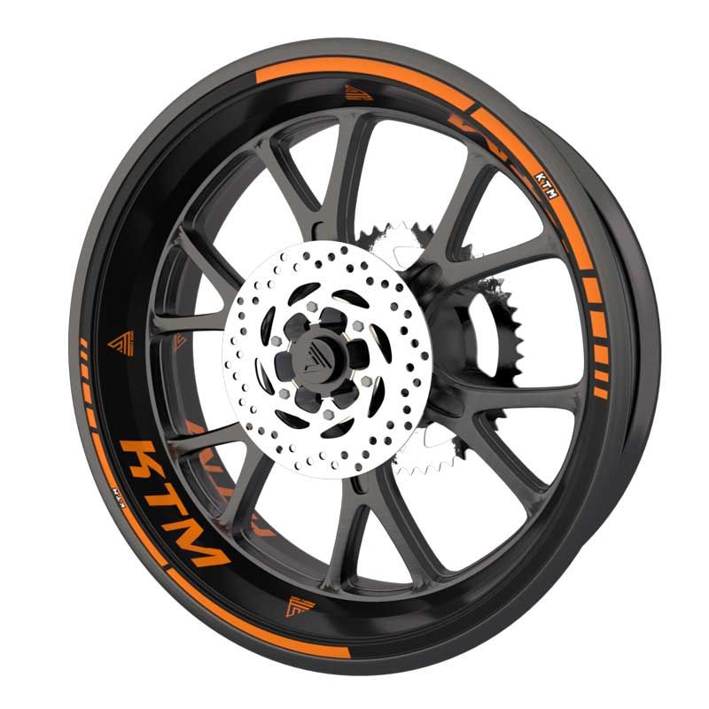 Kit  Déco Stickers jantes moto KTM